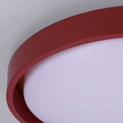 Brilagi - LED prigušiva plafonska lampa MATTEO LED/48W/230V 3000-6500K prečnik 41 cm crvena + daljinski upravljač