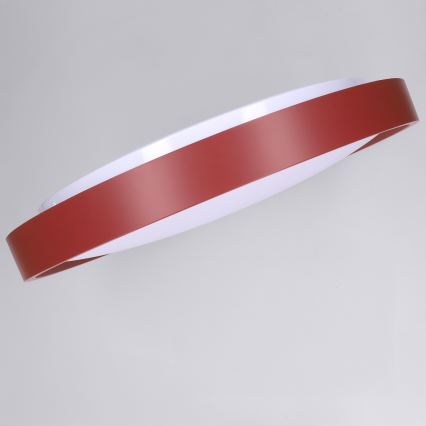 Brilagi - LED prigušiva plafonska lampa MATTEO LED/48W/230V 3000-6500K prečnik 41 cm crvena + daljinski upravljač