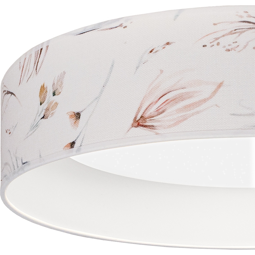 BRILAGI - LED prigušiva plafonska svetiljka VELVET SMARTIX STARS LED/24W/230V 3000-6000K prečnik 45 cm bela/cvetni motiv Wi-Fi Tuya Beacon + daljinski upravljač