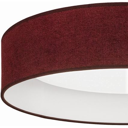 Brilagi - LED prigušiva plafonska svetiljka VELVET SMARTIX STARS LED/24W/230V 3000-6000K prečnik 45 cm vinsko crvena Wi-Fi Tuya Beacon + daljinski upravljač