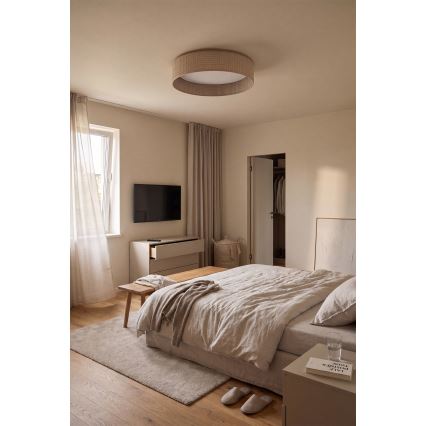 Brilagi - LED prigušiva plafonska svetiljka VELVET SMARTIX LED/36W/230V 3000-6000K Ø 55 cm bež Wi-Fi Tuya Beacon + daljinski upravljač