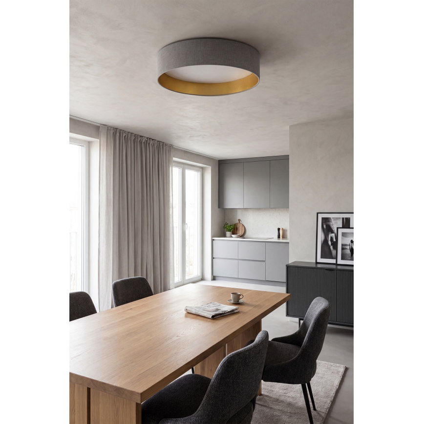 BRILAGI - LED prigušiva plafonska svetiljka VELVET SMART VARI LED/36W/230V 3000-6500K prečnik 55 cm siva/zlatna + daljinski upravljač