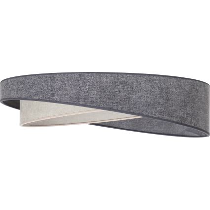 BRILAGI - LED prigušiva stropna svetiljka VELVET TWIST LED/36W/230V 3000-6000K prečnik 65 cm Wi-Fi Tuya Beacon siva/krem + daljinski upravljač