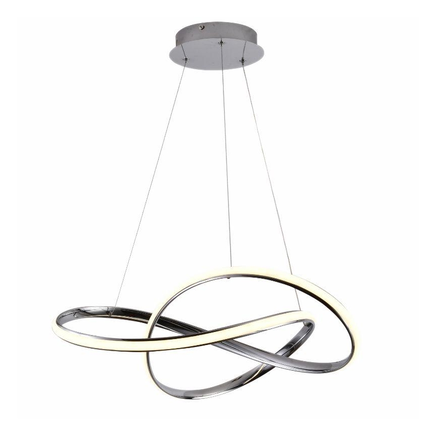 Brilagi - LED prigušiva luster na sajli COSMOWAVE LED/70W/230V sjajni hrom + daljinski upravljač