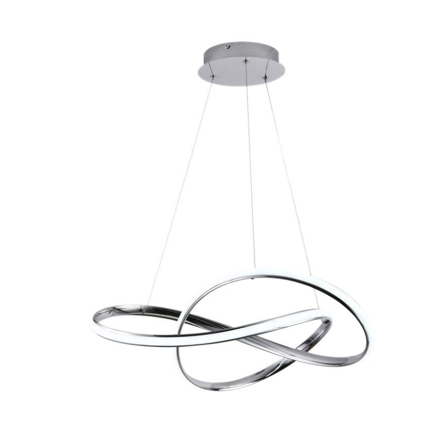 Brilagi - LED prigušiva luster na sajli COSMOWAVE LED/70W/230V sjajni hrom + daljinski upravljač