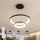 Brilagi - LED prigušiva viseći luster na sajli FALCON SLIM LED/68W/230V 3000-6500K prečnik 50 cm crna + daljinski upravljač