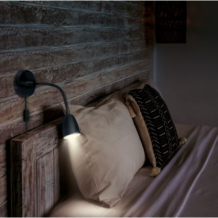 Brilagi - LED prigušiva zidna lampica LED/4W/230V crna