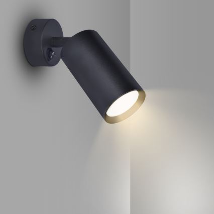 Brilagi - LED RGBW prigušiva zidna spot lampa SELE 1xGU10/4,8W/230V 3000K crna + daljinski upravljač