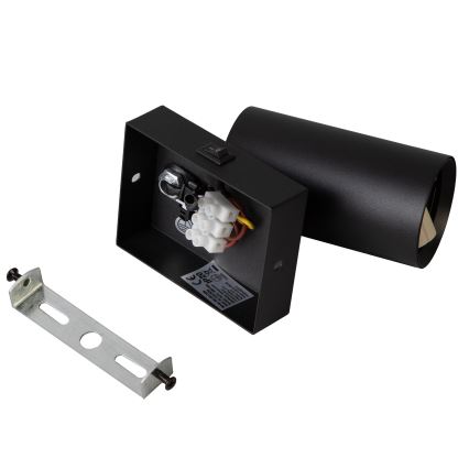 Brilagi - LED RGBW prigušiva zidna spot svetiljka SELE 1xGU10/4,8W/230V 3000K crna + daljinski upravljač