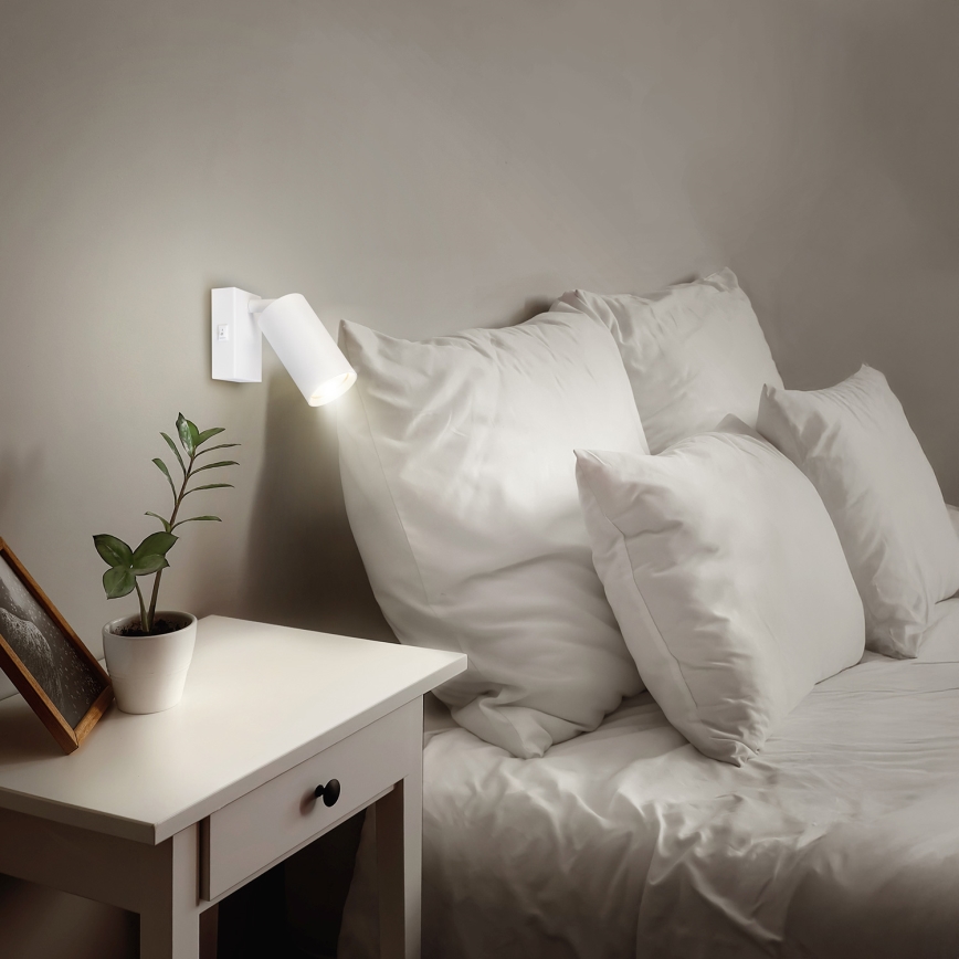 Brilagi - LED RGBW prigušiva zidna spot svetiljka SELE 1xGU10/6W/230V 3000K bela + daljinski upravljač