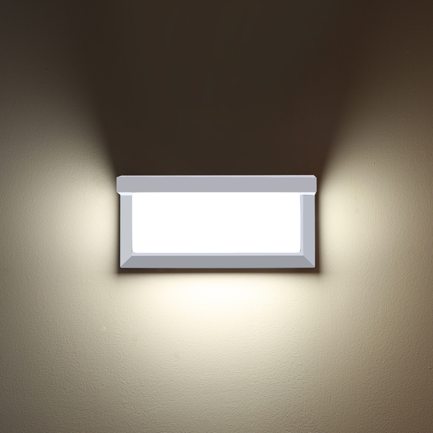 Brilagi - LED prigušiva spoljna zidna lampa BRICKY 1xE27/6W/230V 2700-6500K IP54 bela