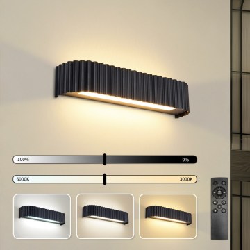 BRILAGI - LED prigušiva zidna svetiljka FALCON MODERN LED/14W/230V 3000-6000K 40 cm crna + daljinski upravljač