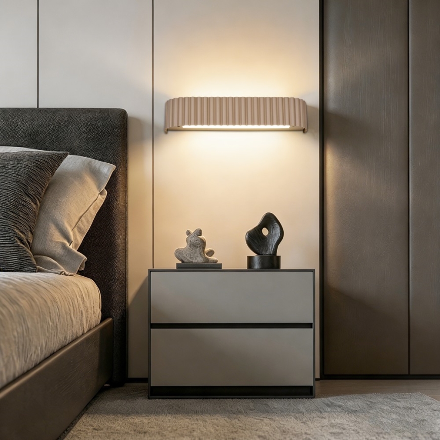 BRILAGI - prigušiva LED zidna svetiljka FALCON MODERN LED/14W/230V 3000-6000K 40 cm bež + daljinski upravljač