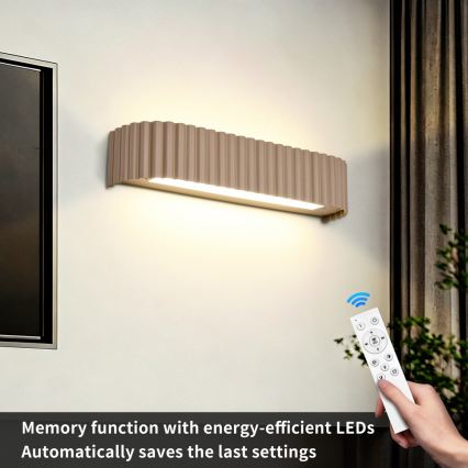 BRILAGI - prigušiva LED zidna svetiljka FALCON MODERN LED/14W/230V 3000-6000K 40 cm bež + daljinski upravljač