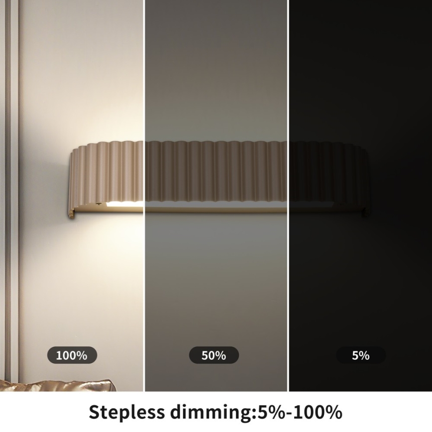 BRILAGI - prigušiva LED zidna svetiljka FALCON MODERN LED/14W/230V 3000-6000K 40 cm bež + daljinski upravljač