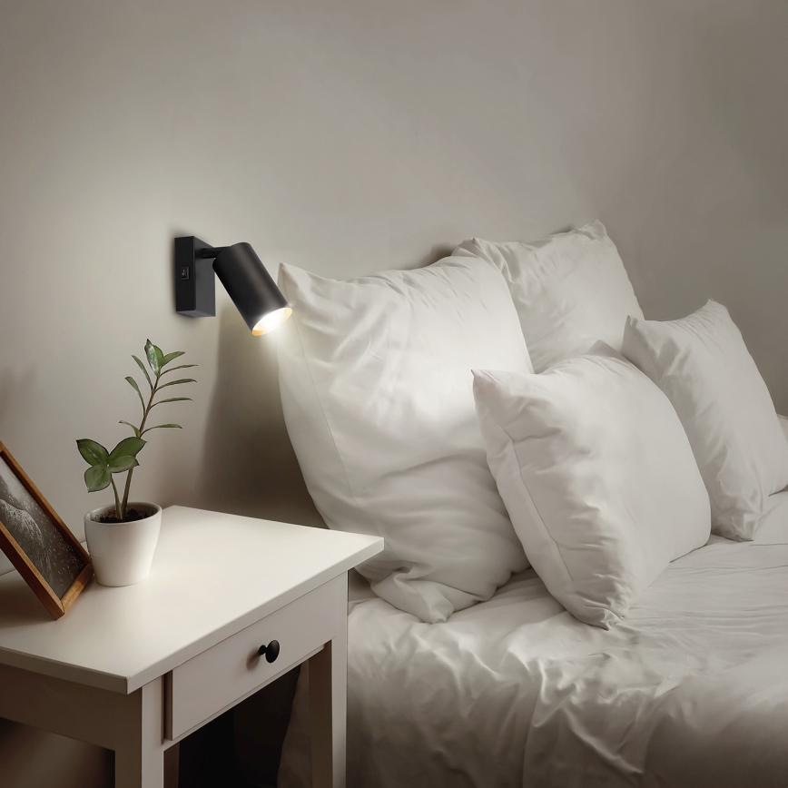 Brilagi - LED RGBW prigušiva zidna spot svetiljka SELE 1xGU10/6W/230V 3000K crna/zlatna