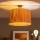 Brilagi - LED prislonjen stropni luster CERIA BOHO 1xE27/60W/230V prečnik 50 cm crna/rafija