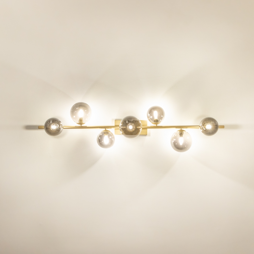 Brilagi - LED prislonjeni luster MILLA 7xG9/3W/230V zlatna/dimljena