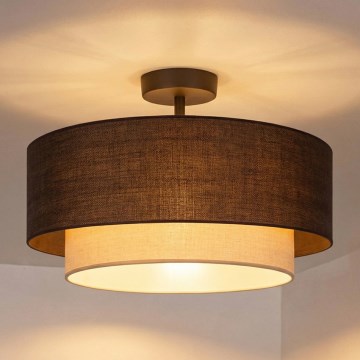 Brilagi - LED prislonjeni plafonski luster BOHO ECO 1xE27/10W/230V prečnik 40 cm braon/krem