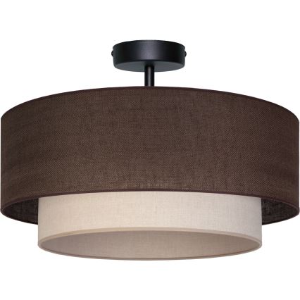 Brilagi - LED prislonjeni plafonski luster BOHO ECO 1xE27/10W/230V prečnik 40 cm braon/krem