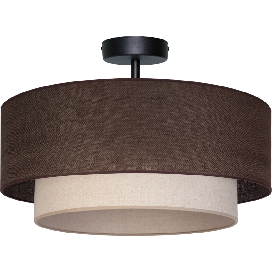 Brilagi - LED prislonjeni plafonski luster BOHO ECO 1xE27/10W/230V prečnik 40 cm braon/krem