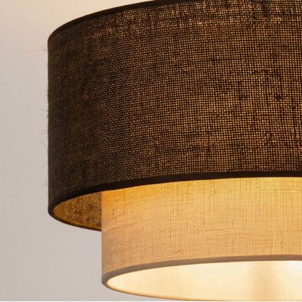 Brilagi - LED prislonjeni plafonski luster BOHO ECO 1xE27/10W/230V prečnik 40 cm braon/krem