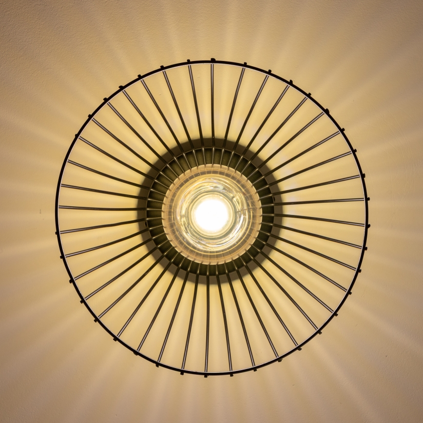 Brilagi - LED prislonski luster CERIA WIRE 1xE27/40W/230V, prečnik 21 cm, crne boje