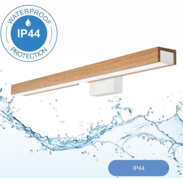 Brilagi - LED rasveta za kupatilsko ogledalo WOODY MIRROR LED/12W/230V 60 cm IP44 hrast/bela