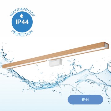 Brilagi - LED rasveta za kupatilsko ogledalo WOODY MIRROR LED/15W/230V 90 cm IP44 hrast/bela