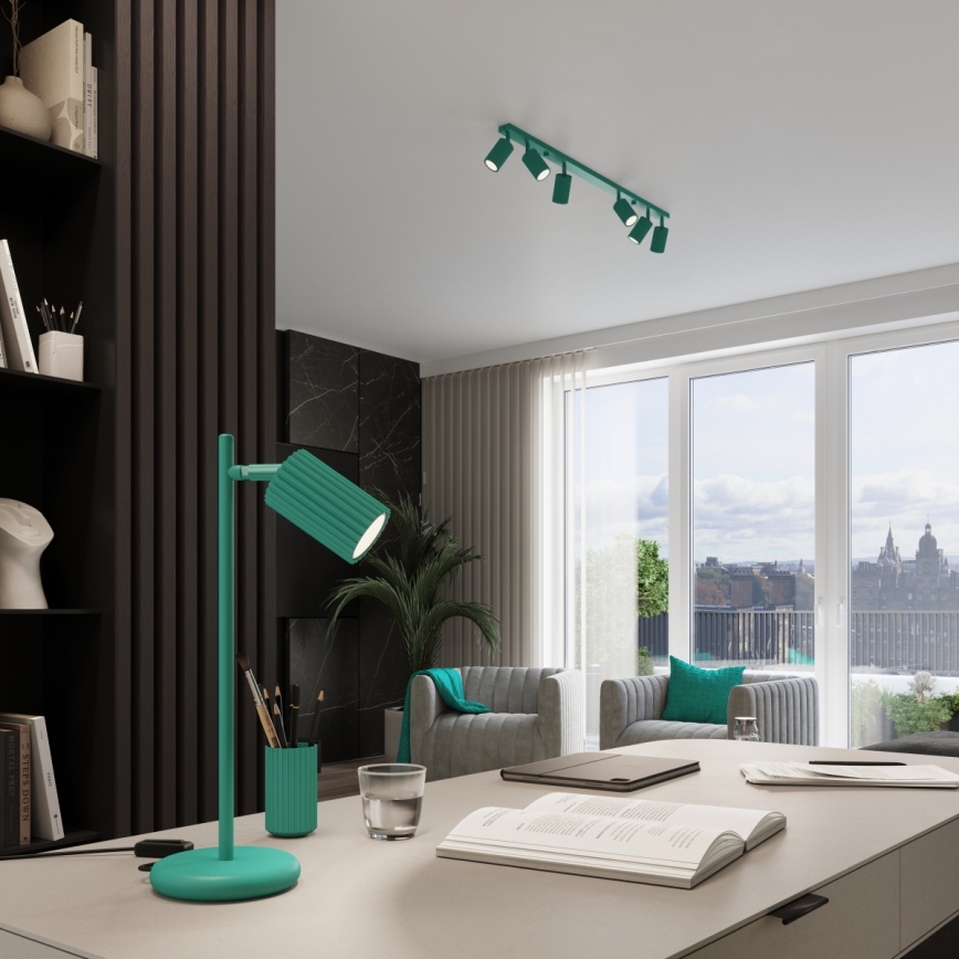 Brilagi - LED rasvetno telo CRESTO 6xGU10/10W/230V tirkizno