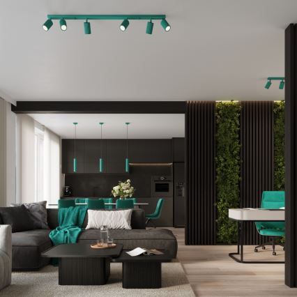 Brilagi - LED rasvetno telo CRESTO 6xGU10/10W/230V tirkizno