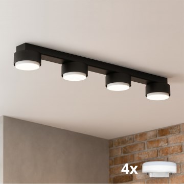 Brilagi - LED reflektor MONO 4xGX53/12W/230V crni