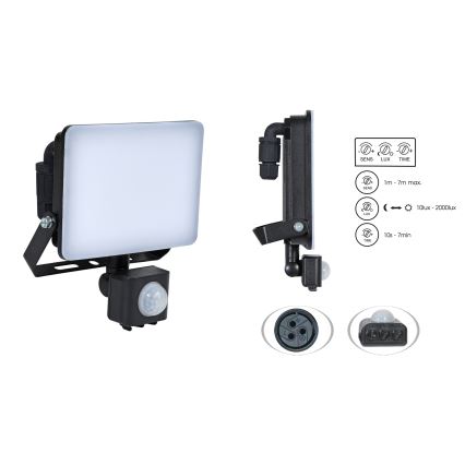 Brilagi - LED reflektor sa senzorom ELARA PRO LED/20W/230V IP65