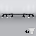 Brilagi - LED reflektorsko svetlo ASMUS 6xGU10/7W/230V crna