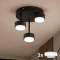BRILAGI - LED RGB+CCT prigušiva prislonjena plafonska lampa MONO 3xGX53/14W/230V 2700-6500K Wi-Fi Tuya crna