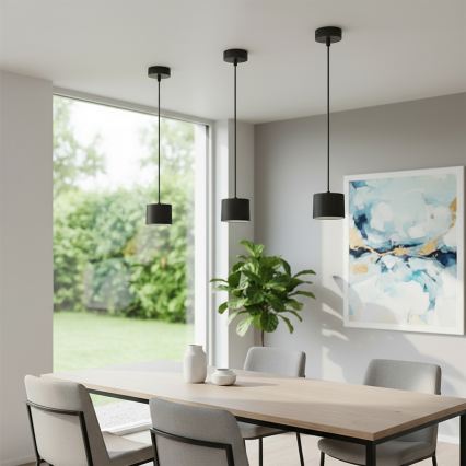 BRILAGI - LED RGB+CCT prigušiva luster na sajli STRIPY 1xGX53/14W/230V pr. 82 mm 2700-6500K Wi-Fi Tuya crna