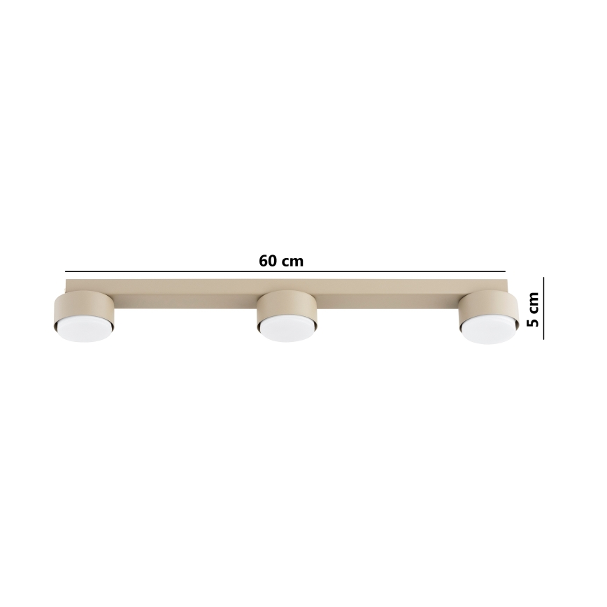 BRILAGI - LED RGB+CCT prigušiva ugradna spot svetiljka MONO 3x GX53 / 14W / 230V 2700-6500K Wi-Fi Tuya bež