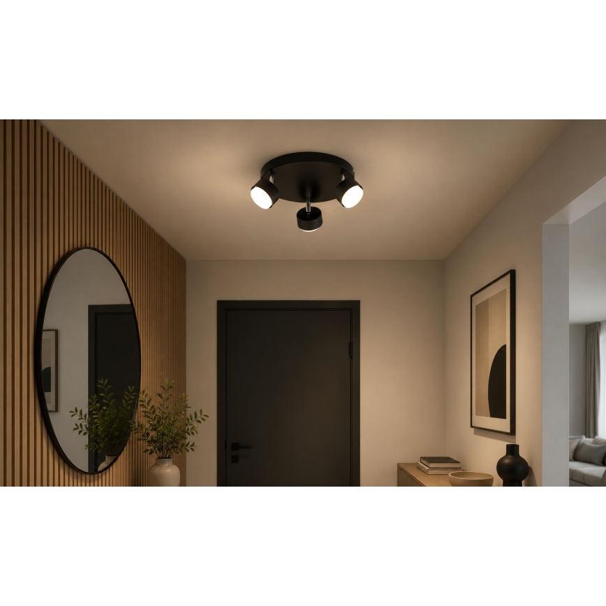 BRILAGI - LED RGB+CCT prigušiva ugradna spot svetiljka MONO 3xGX53/14W/230V 2700-6500K Wi-Fi Tuya crna