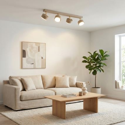 BRILAGI - LED RGB+CCT prigušiva ugradna spot svetiljka MONO 4xGX53/14W/230V 2700-6500K Wi-Fi Tuya bež