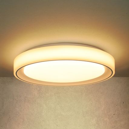 Brilagi - LED RGB prigušiva stropna svetiljka FLOCO LED/30W/230V prečnik 39,5 cm 3000-6500K Wi-Fi Tuya + LED/6W + daljinski upravljač