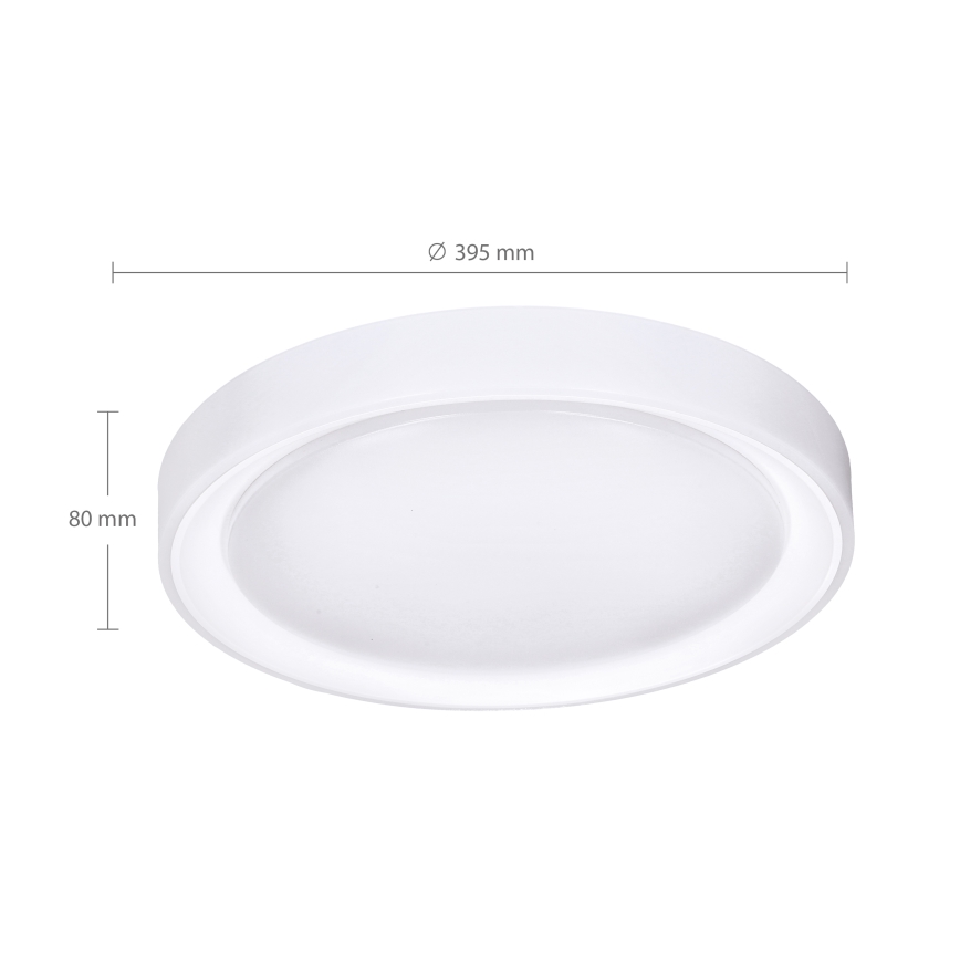 Brilagi - LED RGB prigušiva stropna svetiljka FLOCO LED/30W/230V prečnik 39,5 cm 3000-6500K Wi-Fi Tuya + LED/6W + daljinski upravljač