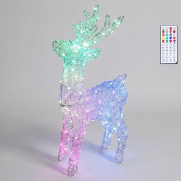 BRILAGI - LED RGBIC prigušiva spoljašnja božićna dekoracija LED/6W/230V 60 cm IP44 sob + daljinski upravljač
