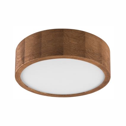 BRILAGI - LED RGBW prigušiva plafonska svetiljka CARVALHO 1xE27/12W/230V 2700-6500K hrast prečnik 27,5 cm