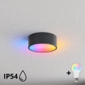 BRILAGI - LED RGBW prigušiva kupatilsko plafonsko svetlo CLARE 1xE27/12W/230V prečnik 20 cm antracit IP54
