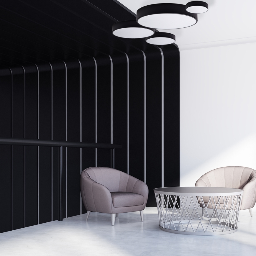 Brilagi - LED RGBW prigušiva kupatilsko plafonsko svetlo CLARE 2xE27/9W/230V 2700-6500K prečnik 30 cm IP54 Wi-Fi crno