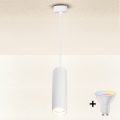 Brilagi - LED RGBW prigušiva luster na sajli SELE 1xGU10/4,8W/230V 3000K bela + daljinski upravljač