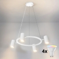 BRILAGI - LED RGBW prigušiva luster na sajli SELE 4xGU10/6,5W/230V 2700-6500K bela