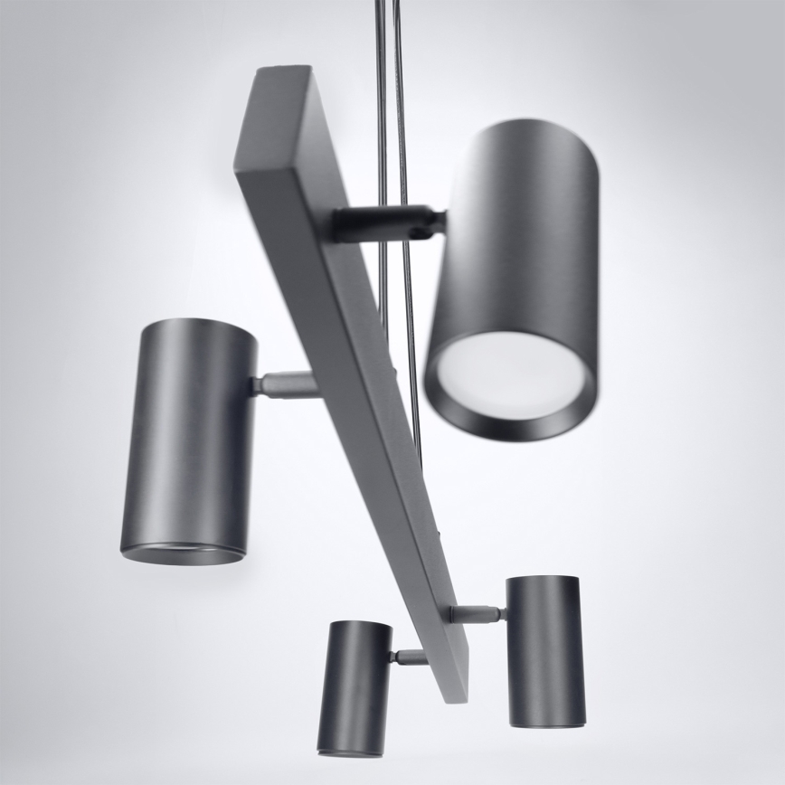 BRILAGI - LED RGBW prigušiva luster na sajli SELE 4xGU10/6,5W/230V 2700-6500K crna