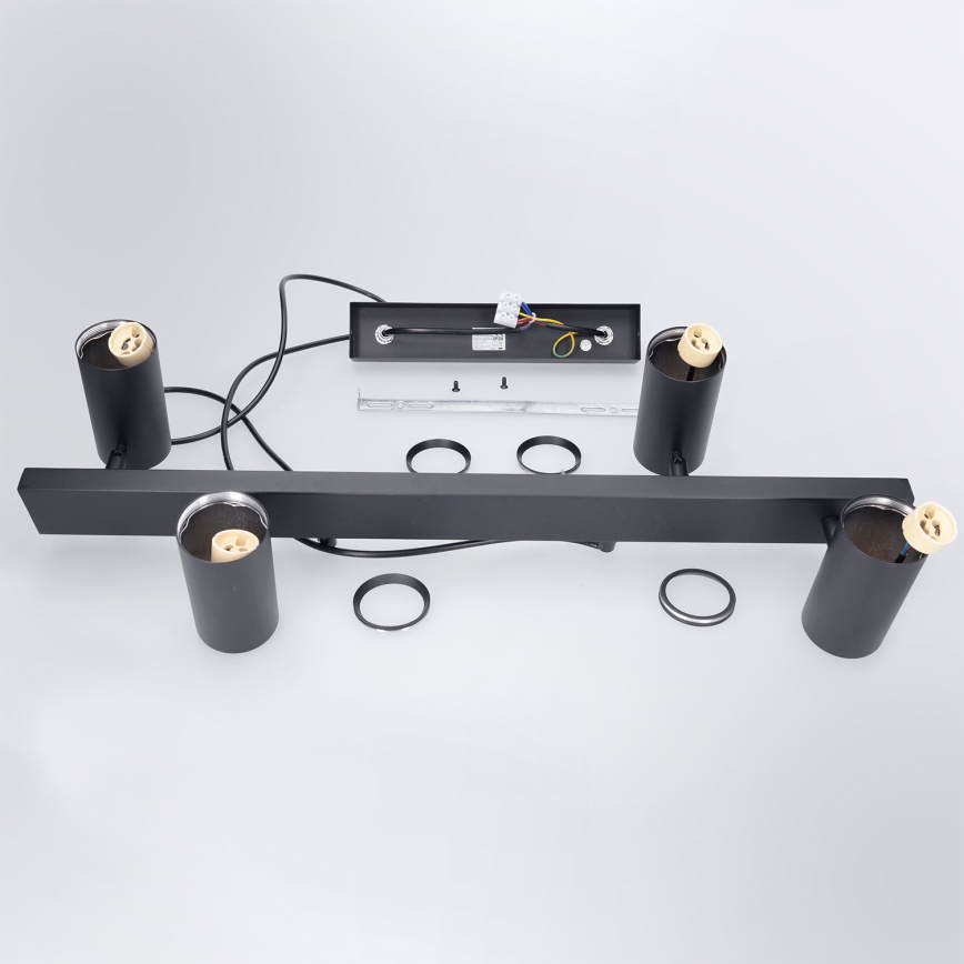 BRILAGI - LED RGBW prigušiva luster na sajli SELE 4xGU10/6,5W/230V 2700-6500K crna