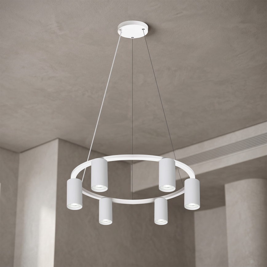 BRILAGI - LED RGBW prigušiva luster na sajli SELE 6xGU10/6,5W/230V 2700-6500K bela + daljinsko upravljanje